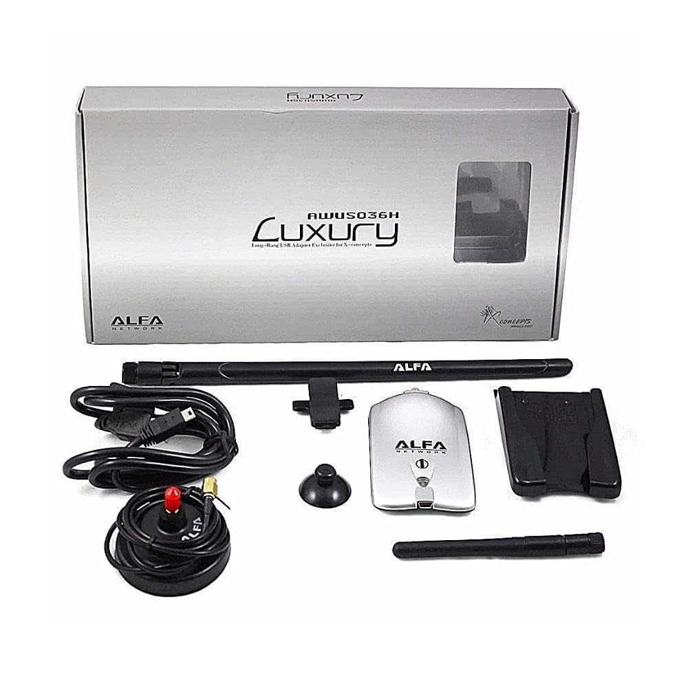 Alfa Wifi Adapter for Kali Linux with 10dBi with 2dBi